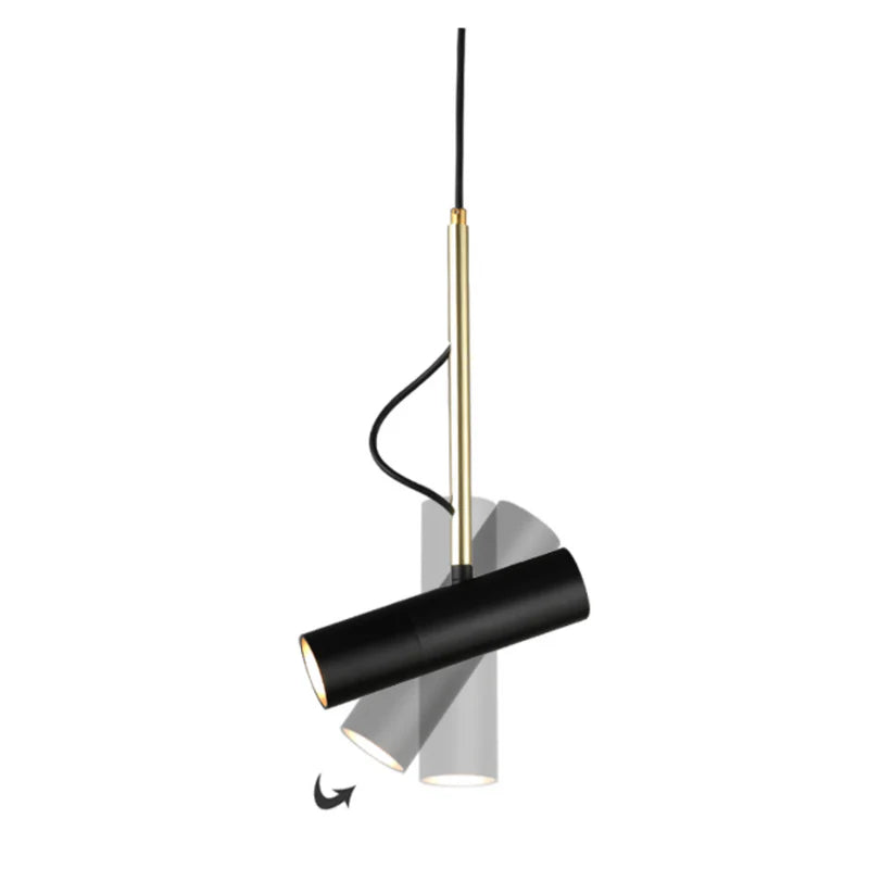 SUSPENSION DESIGN SPOT ORIENTABLE ET TIGE DORÉE
