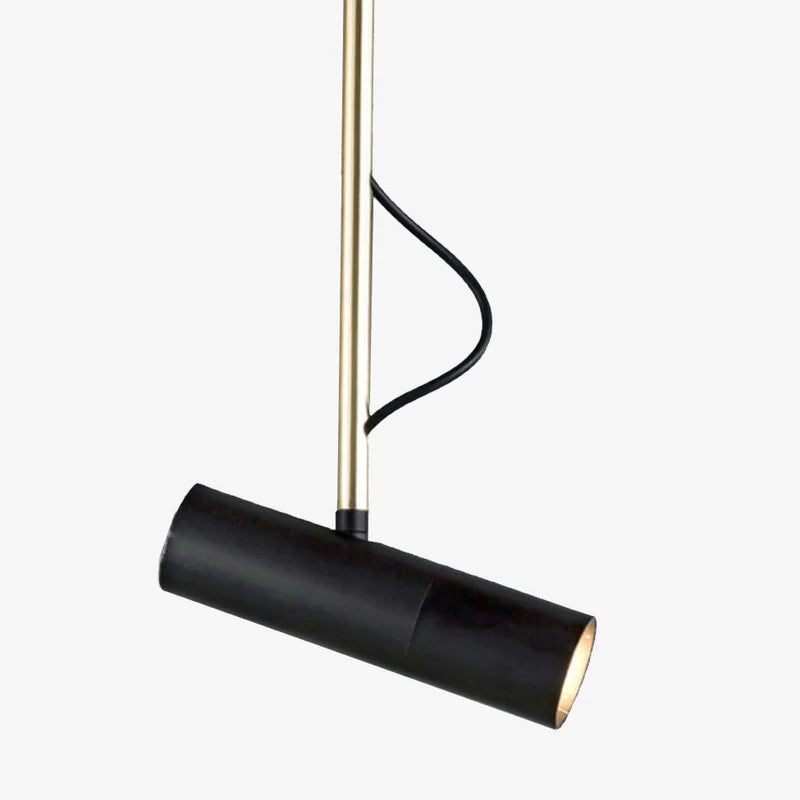 SUSPENSION DESIGN SPOT ORIENTABLE ET TIGE DORÉE