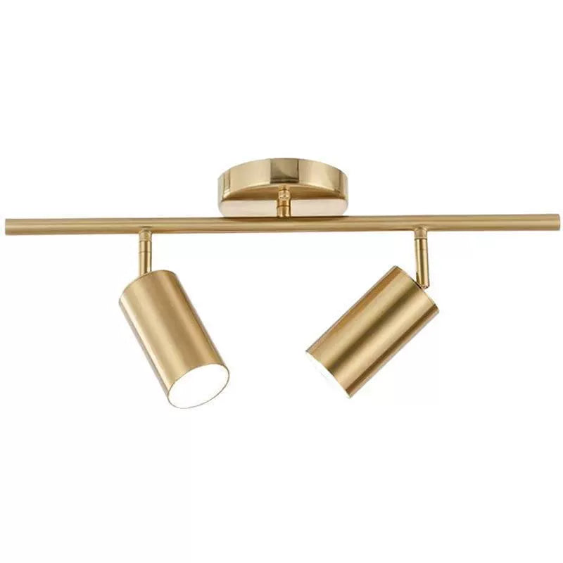 BARRE SPOTS LED EN ALUMINIUM NOIR ET DORÉ GOLDEN