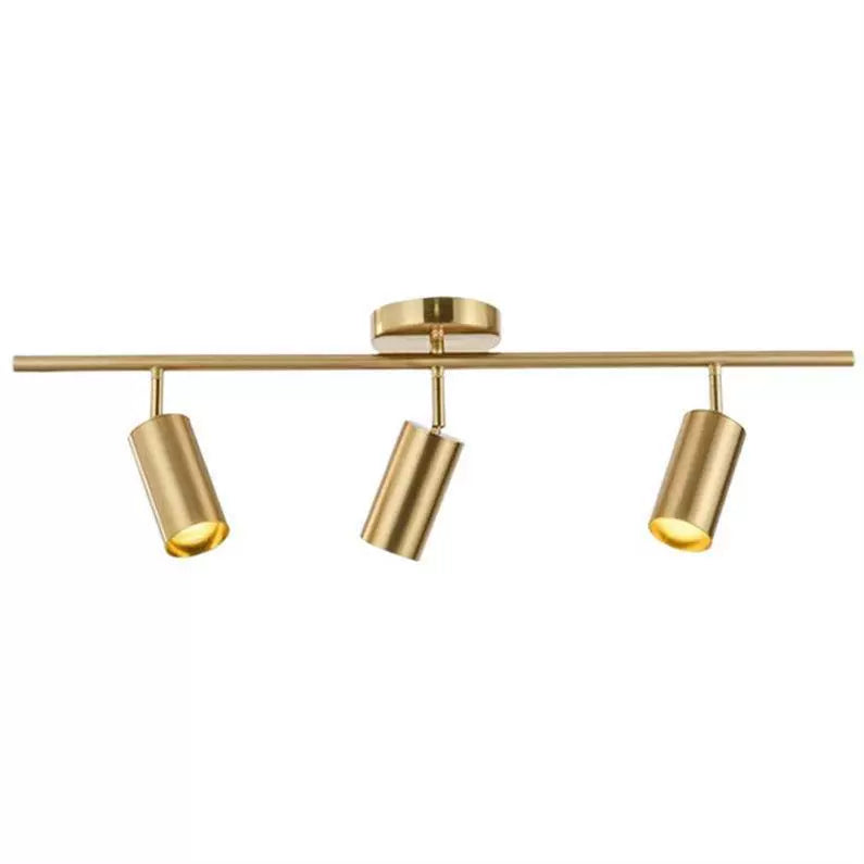 BARRE SPOTS LED EN ALUMINIUM NOIR ET DORÉ GOLDEN