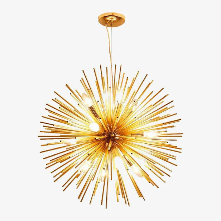 LUSTRE DESIGN MODERNE EN ALUMINIUM DORÉ PROSPERITY