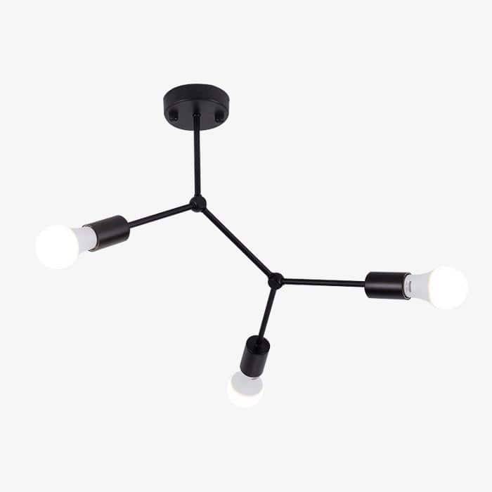 PLAFONNIER BRANCHE DE SPOTS STYLE RETRO PERSONALITY