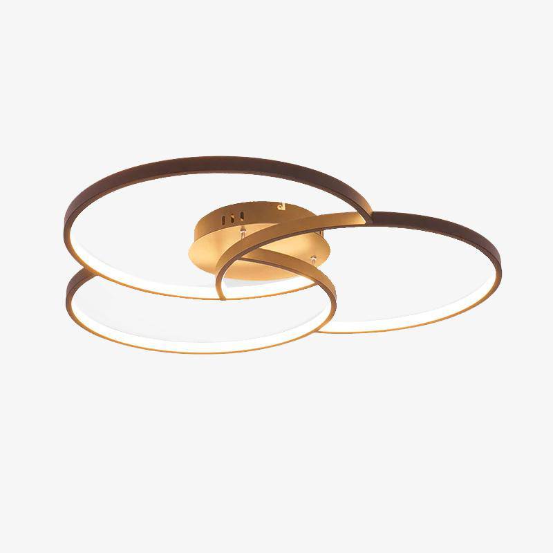PLAFONNIER DESIGN LED ROSACE TROIS CERCLES BWART