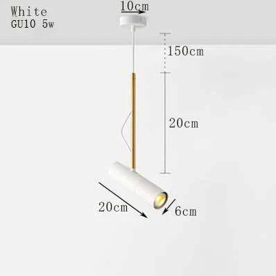SUSPENSION DESIGN SPOT ORIENTABLE ET TIGE DORÉE