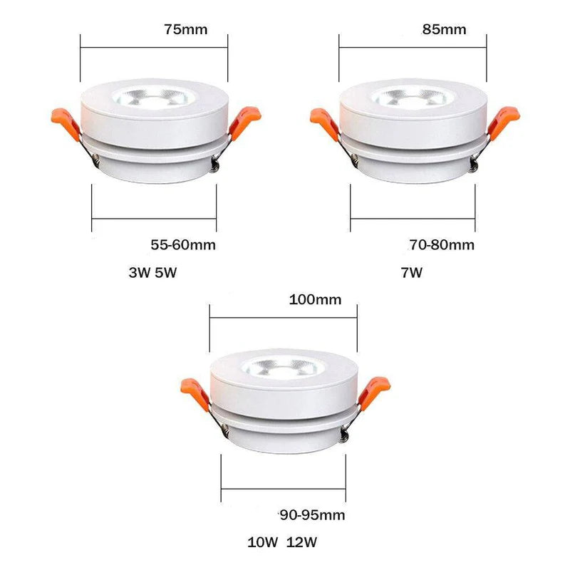 SPOT MODERNE LED ROND ET ORIENTABLE SLIM