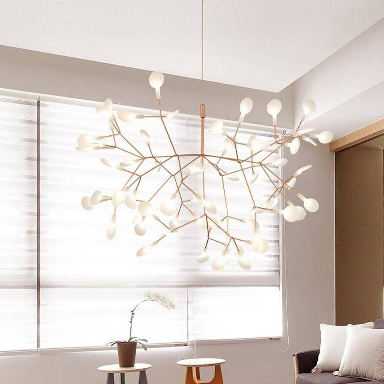 SUSPENSION DESIGN MODERNE LED ARBRE COULEUR CUIVRÉ OU NOIR HOME