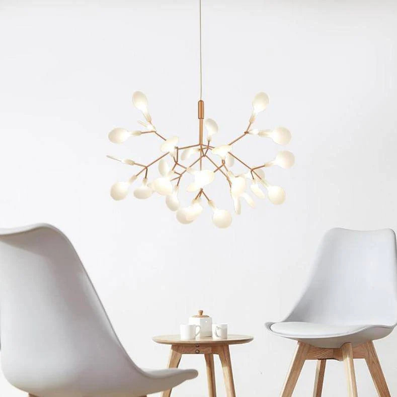 SUSPENSION DESIGN MODERNE LED ARBRE COULEUR CUIVRÉ OU NOIR HOME