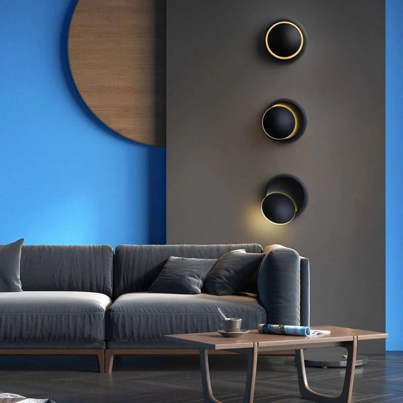 APPLIQUE MURALE RONDE DESIGN AJUSTABLE DEGREE