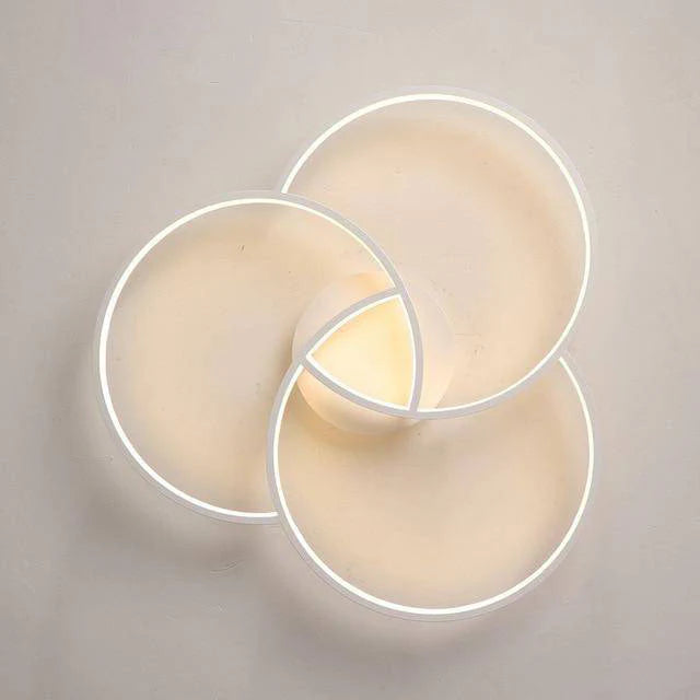 PLAFONNIER DESIGN LED ROSACE TROIS CERCLES BWART