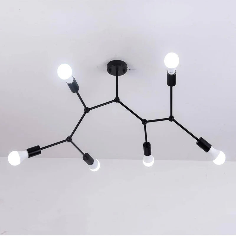 PLAFONNIER BRANCHE DE SPOTS STYLE RETRO PERSONALITY
